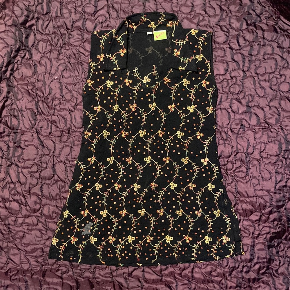 Sonia Brand vintage beaded sequins top